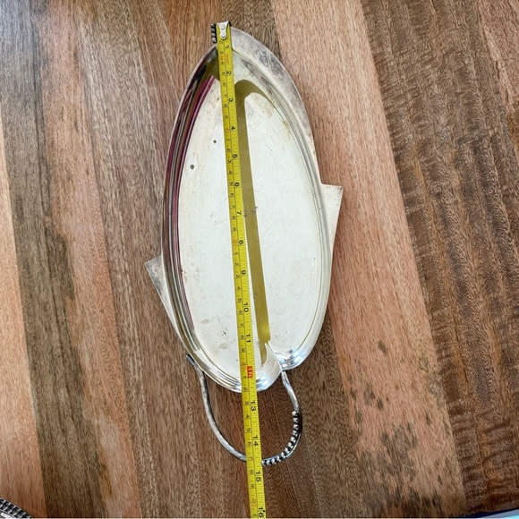 Vintage Three crowns silversmiths 1950s danish Serving Plate - Picture 5 of 5